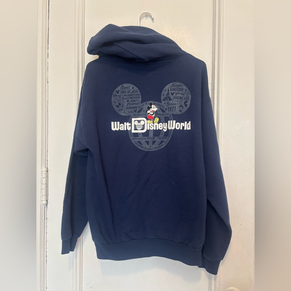 DisneyLand Hoodie Large - Navy Blue